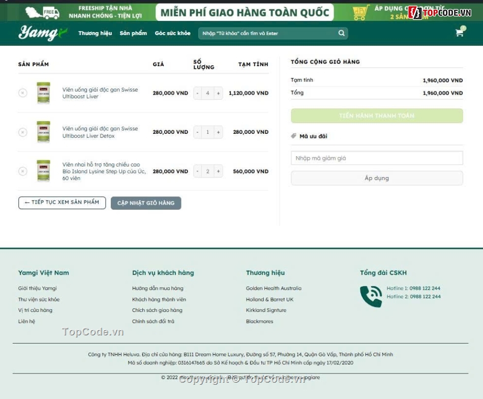Sharecode,website nhà thuốc,quản lý nhà thuốc tây,website bán thực phẩm chức năng,code thực phẩm chức năng